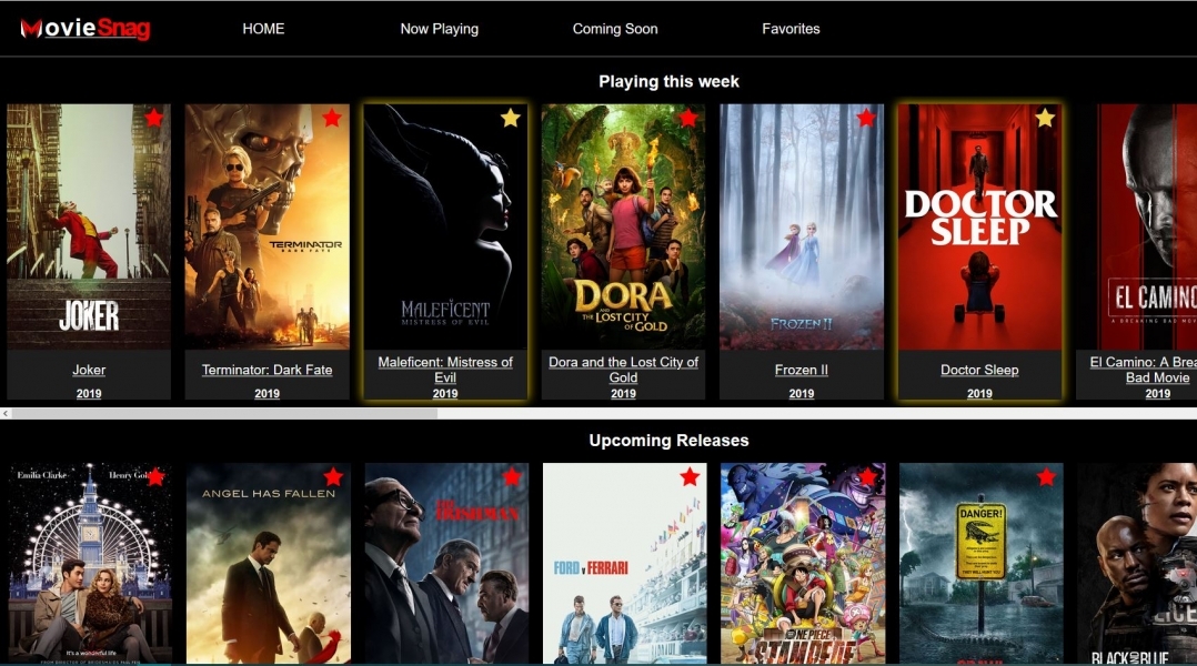 Screenshot of Movie Snag